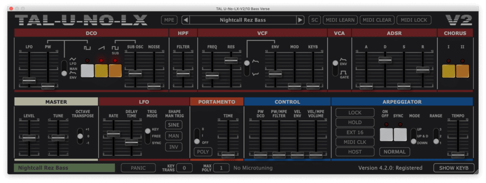 drive synth sounds nightcall bass