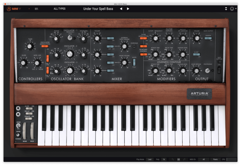 drive synth sounds under your spell bass