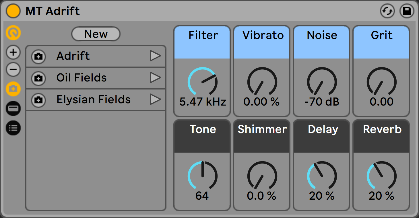 motions ableton live ambient presets